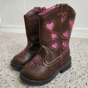 Bongo Baby Girls Brown Boots
